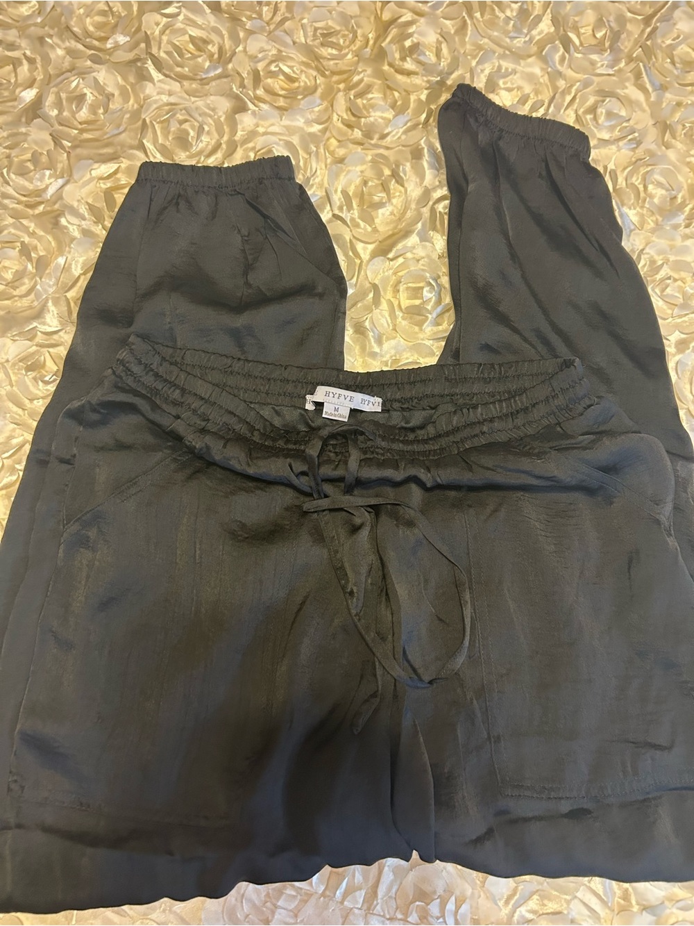 HYFVE Black Elastic Waist Drawstring Joggers